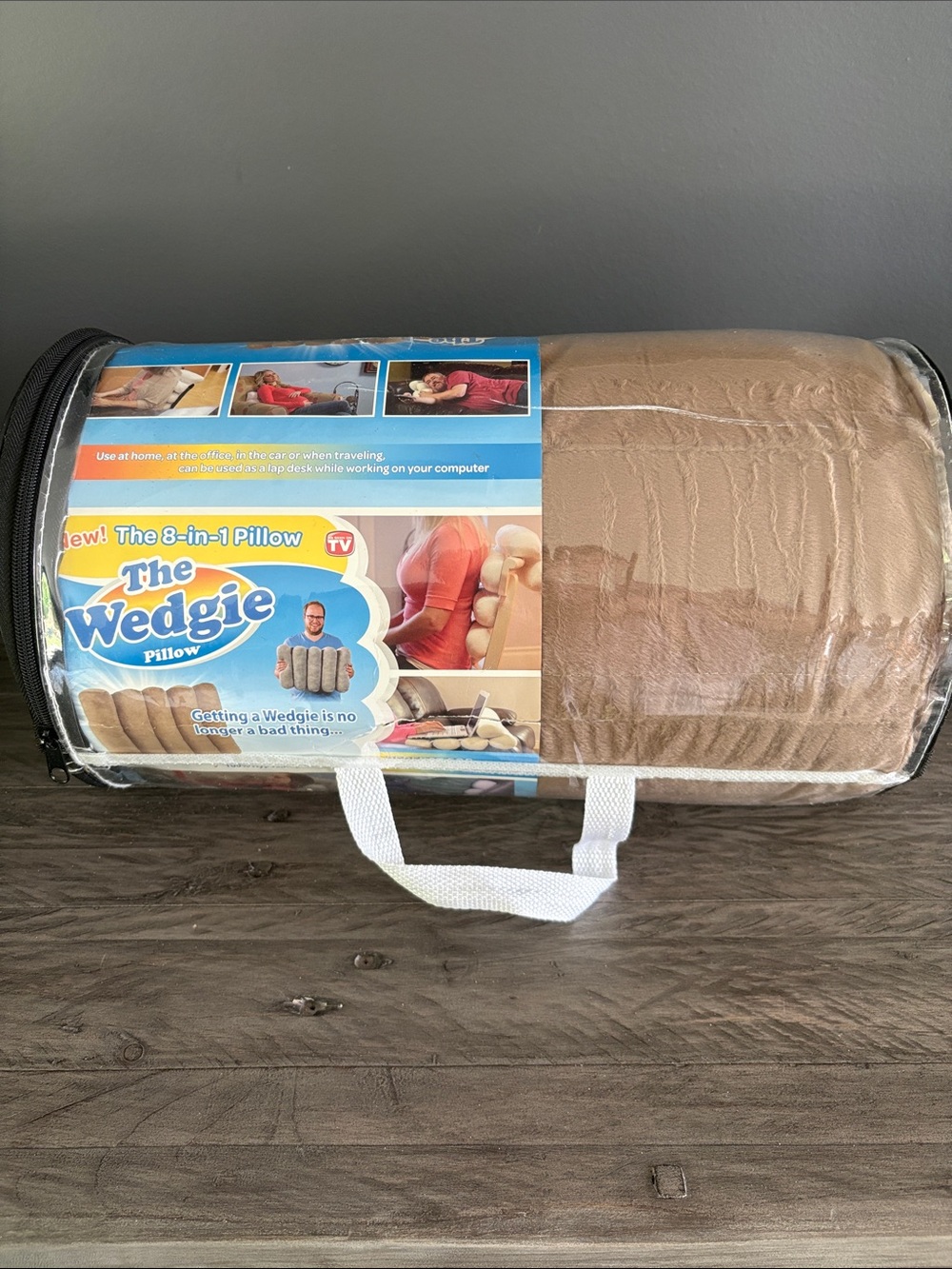 The Wedgie 8-in-1 Pillow - Tan